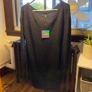 Oversized black sweater/sweater dress